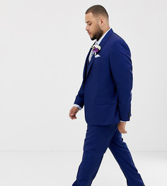 Свадебные ярко-синие брюки River Island big & tall-Синий