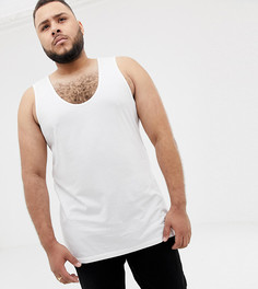 Белая майка из органического хлопка ASOS DESIGN Plus-Белый