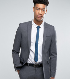 Темно-серый зауженный пиджак ASOS TALL