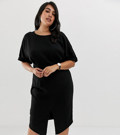 Платье миди ASOS DESIGN Curve-Черный