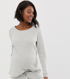 Свитшот для дома из вафельного трикотажа ASOS DESIGN Maternity-Серый