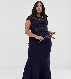 Юбка макси Club L Plus - bridesmaid-Темно-синий