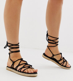 Эспадрильи для широкой стопы ASOS DESIGN Jester-Черный