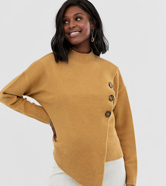 Пушистый джемпер с запахом ASOS DESIGN Nursing-Светло-бежевый