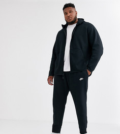 Черные джоггеры с кромкой манжетом Nike Plus Club-Черный