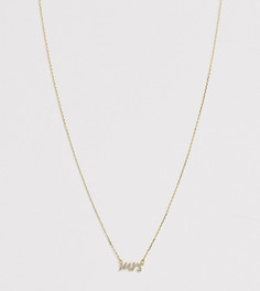 Золотистое ожерелье с подвеской Kate Spade Say Yes Mrs-Золотой