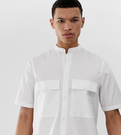 Белая удлиненная рубашка классического кроя ASOS DESIGN Tall-Белый