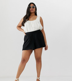 Шорты-кюлоты ASOS DESIGN Curve-Черный