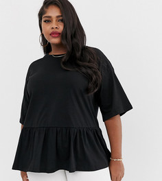 Свободный повседневный топ ASOS DESIGN Curve-Черный