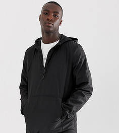 Черная нейлоновая куртка ASOS DESIGN Tall-Черный