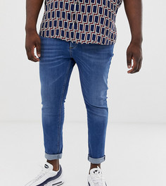 Синие джинсы River Island Big & Tall-Синий