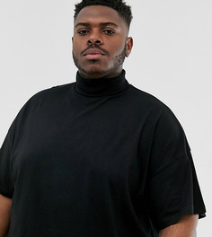 Черная трикотажная oversized-водолазка ASOS DESIGN Plus-Черный