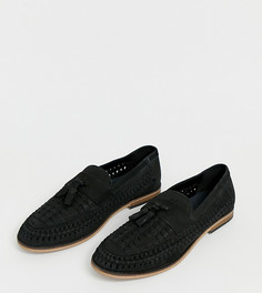 Черные лоферы для широкой стопы River Island-Черный