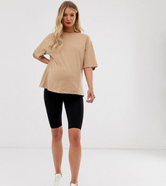 Базовые леггинсы-шорты ASOS DESIGN Maternity-Черный