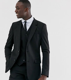 Черный приталенный пиджак ASOS DESIGN Tall