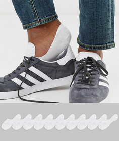 Набор из 10 пар белых невидимых носков ASOS DESIGN - Скидка-Белый