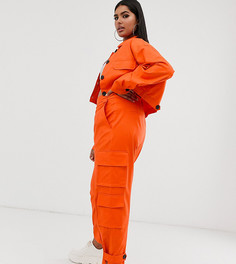 Оранжевые брюки карго ASOS DESIGN Curve-Оранжевый
