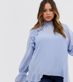 Топ с длинными рукавами ASOS DESIGN Curve-Бесцветный