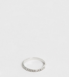 Серебристое кольцо со стразами ASOS DESIGN Curve-Серебряный