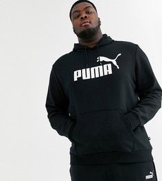 Худи черного цвета без застежек Puma Plus Essentials 85174301-Черный