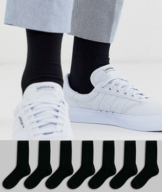 Набор из 7 пар черных носков ASOS DESIGN - Со скидкой-Черный