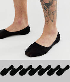 Набор из 7 пар носков-невидимок Only & Sons-Черный