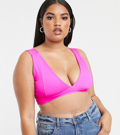 Серебристая тонкая цепочка на талию со стразами ASOS DESIGN Curve-Серебряный