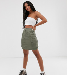 Юбка в стиле милитари с карманами карго Missguided-Зеленый