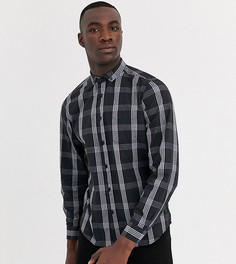 Черная рубашка в клетку Jacamo-Черный