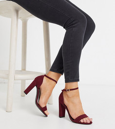 Красные босоножки на каблуке New Look Wide Fit-Красный
