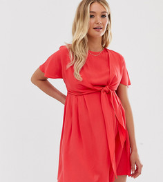 Платье мини с запахом ASOS DESIGN Maternity Nursing-Красный