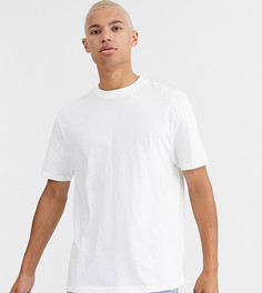 Белая свободная футболка из органического хлопка с круглым вырезом ASOS DESIGN Tall-Белый
