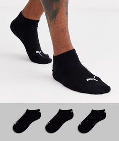 3 пары черных носков Puma-Черный