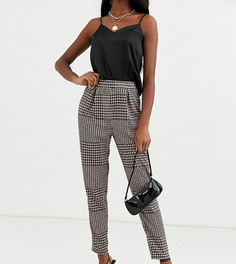 Жаккардовые брюки в клетку ASOS DESIGN Tall-Мульти