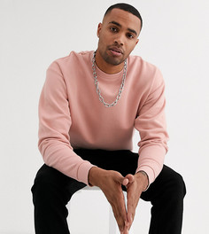 Розовый oversize-свитшот ASOS DESIGN Tall