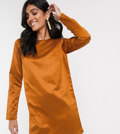 Платье мини А-силуэта с заклепками ASOS DESIGN Tall-Золотой