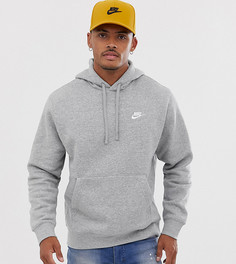 Худи серого цвета Nike Tall - Club-Серый