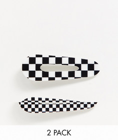 2 заколки для волос ASOS DESIGN x Christian Cowan-Черный