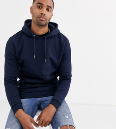 Худи темно-синего цвета ASOS DESIGN Tall-Темно-синий