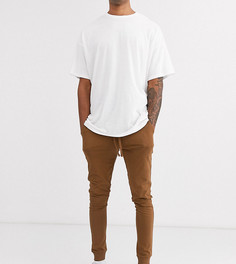 Коричневые легкие джоггеры зауженного кроя ASOS DESIGN Tall-Коричневый