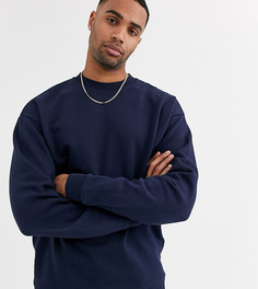 Темно-синий oversize-свитшот ASOS DESIGN Tall