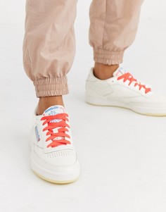 Светлые кроссовки Reebok Club C-Кремовый