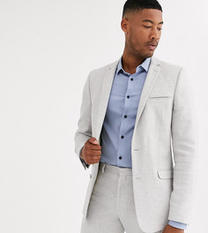 Серый приталенный пиджак ASOS DESIGN Tall