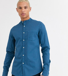 Приталенная джинсовая рубашка ASOS DESIGN Tall-Синий