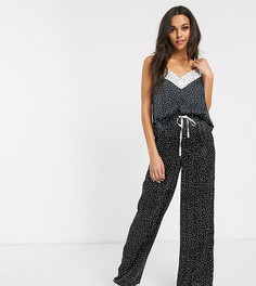 Комбинируемые атласные брюки с принтом ASOS DESIGN Tall-Мульти