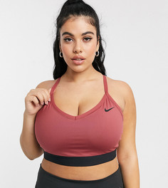 Розовый спортивный бюстгальтер Nike Training Plus