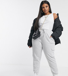Джоггеры в стиле милитари ASOS DESIGN Curve-Серый