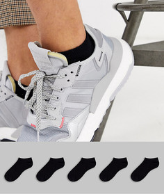 Набор из 5 пар черных спортивных носков ASOS DESIGN, скидка-Черный