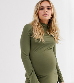 Лонгслив цвета хаки ASOS DESIGN Maternity-Зеленый