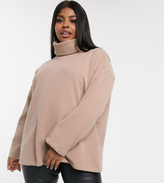 Oversize-свитшот с высоким воротником ASOS DESIGN Curve-Зеленый